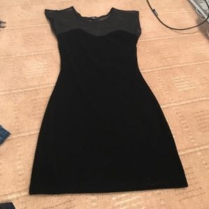 David Lerner Black Velvet Mini Dress